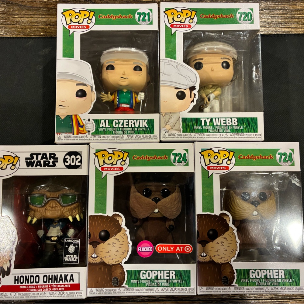 Funko Pop! Caddyshack and Star Wars Figures - Multicolor